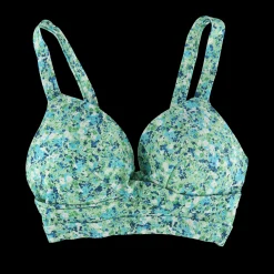 Roma bikinitopp - Pastellgrønn - Flower paint*Careless Outlet