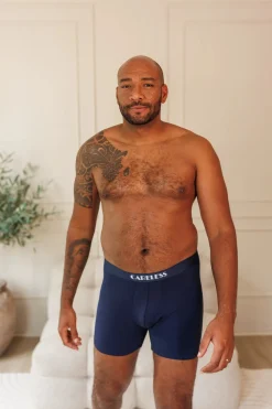 Vegard Boksershorts long 2 pk - Mørk grønn/mørk blå*Careless Sale